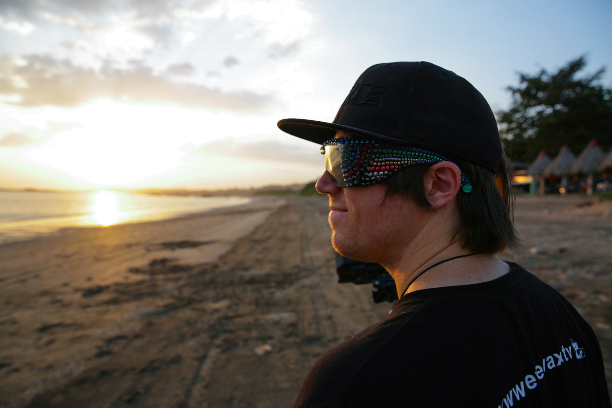 eyeax crew during a sunset